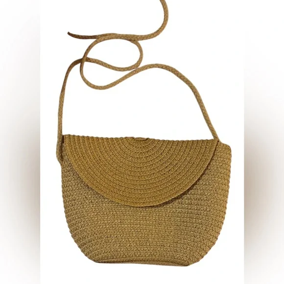 Elegant Tan Sun Hat with Bow Detail and Matching Bag - Picture 4 of 6